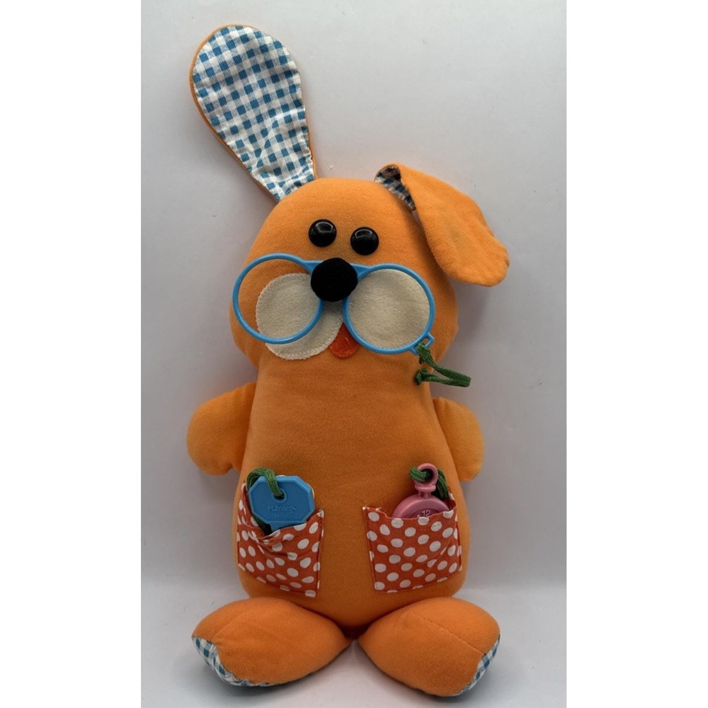 Playskool Attachable # 55 Play Pup Activity Pup Plush Baby 1976 Vintage